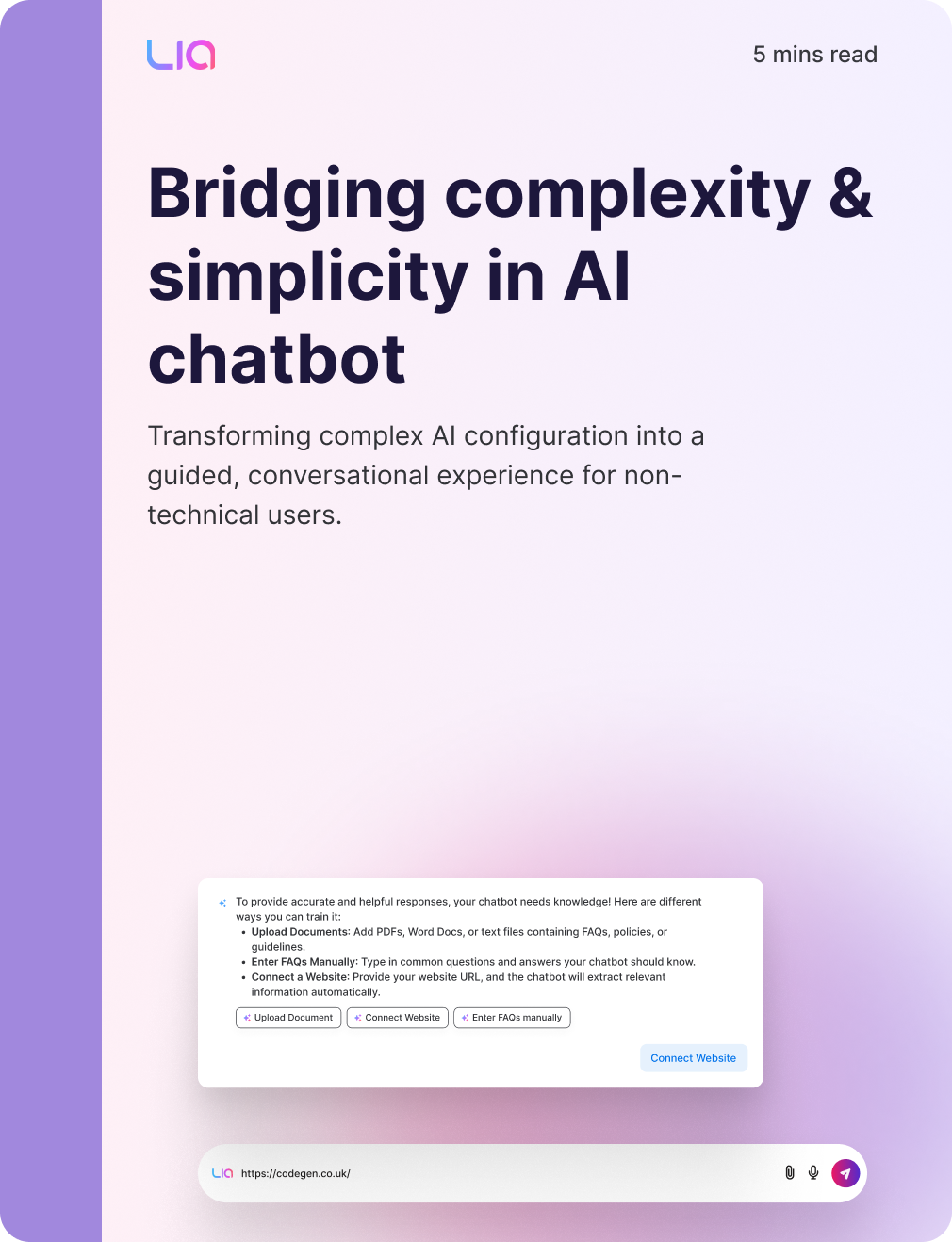 Bridging complexity & simplicity in AI chatbot